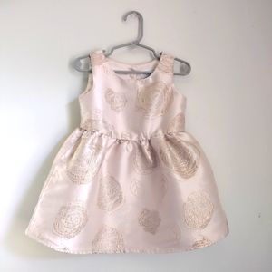 Girls pink floral formal dress size 3T